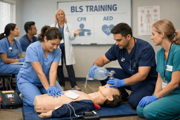 BLS training in progress